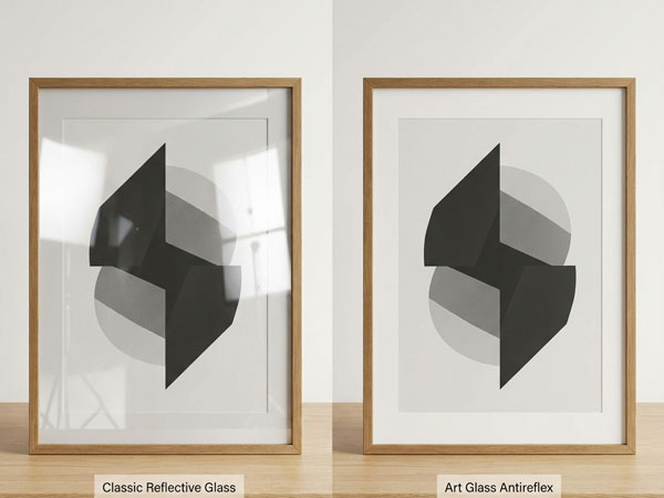 Protective glazing for framed artwork